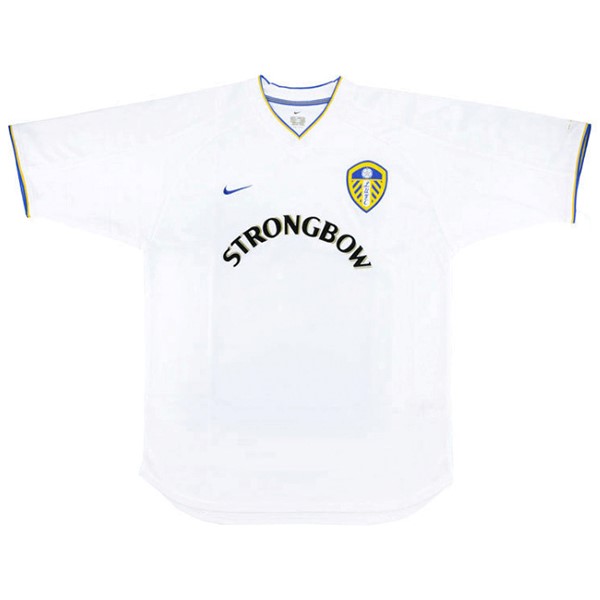 Tailandia Camiseta Leeds United Primera Equipación Retro 2000 2002 Blanco